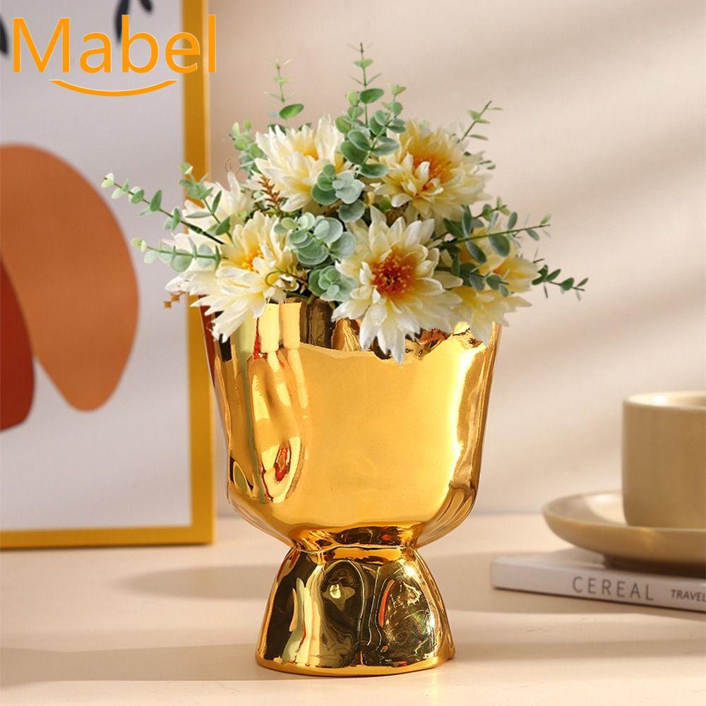 SDFBN Ins Bình hoa để bàn Sáng Tạo Phong cách Bắc Âu Trang trí bình hoa Dễ lau chùi Nhựa Chậu hoa tối giản Trang trí nhà cửa