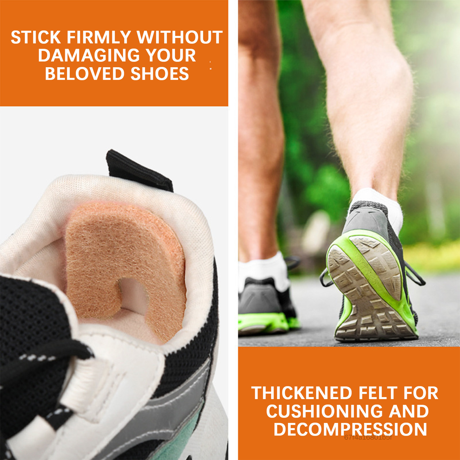 Felt Corn Bunion Protector Pads Reduce Foot and Heel Pain U-Shaped Callus Pads for Women Protecting the Toes FHGD-VN