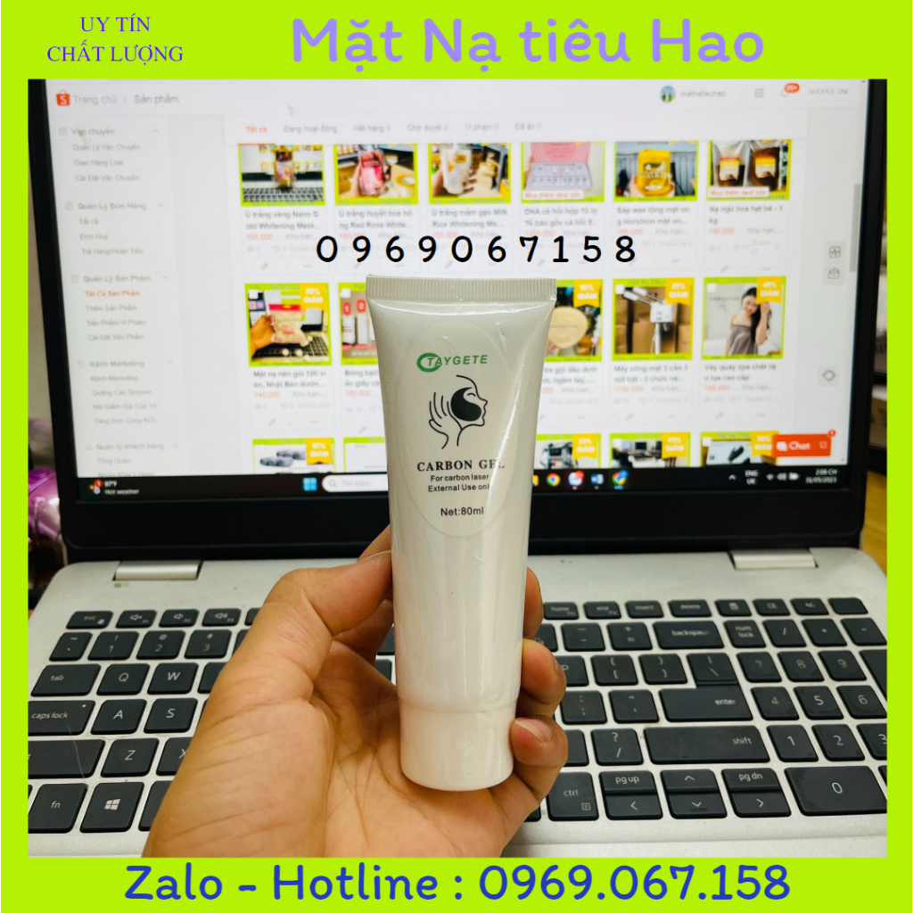 Than cacbon gel bắn laser trẻ hoá da carbon gel - 50ml