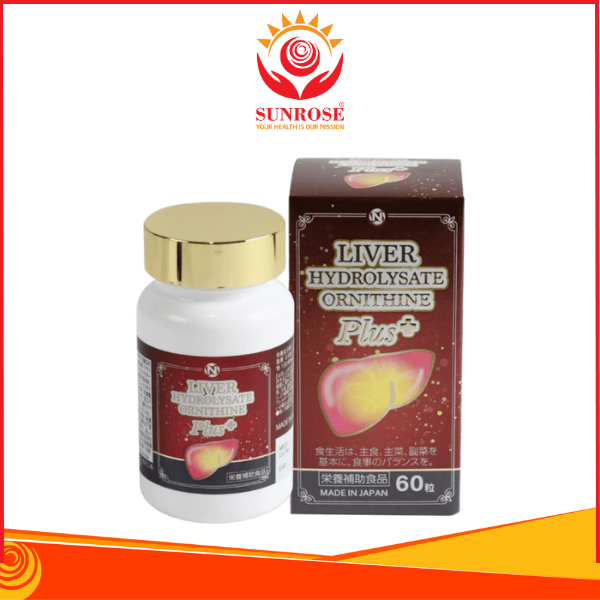Liver Hydrolysate Ornithine Plus 60 Viên - Viên uống hỗ trợ thải độc gan