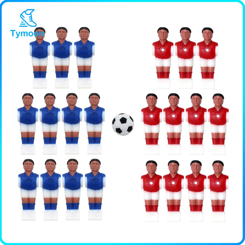 Perfeclan 22 Pieces Table Football Guys Foosball Man Tournament Soccer Player With Ball For Sport Game Entertainment Replacement Parts ราคา 789 บาท*ส่งฟรี
