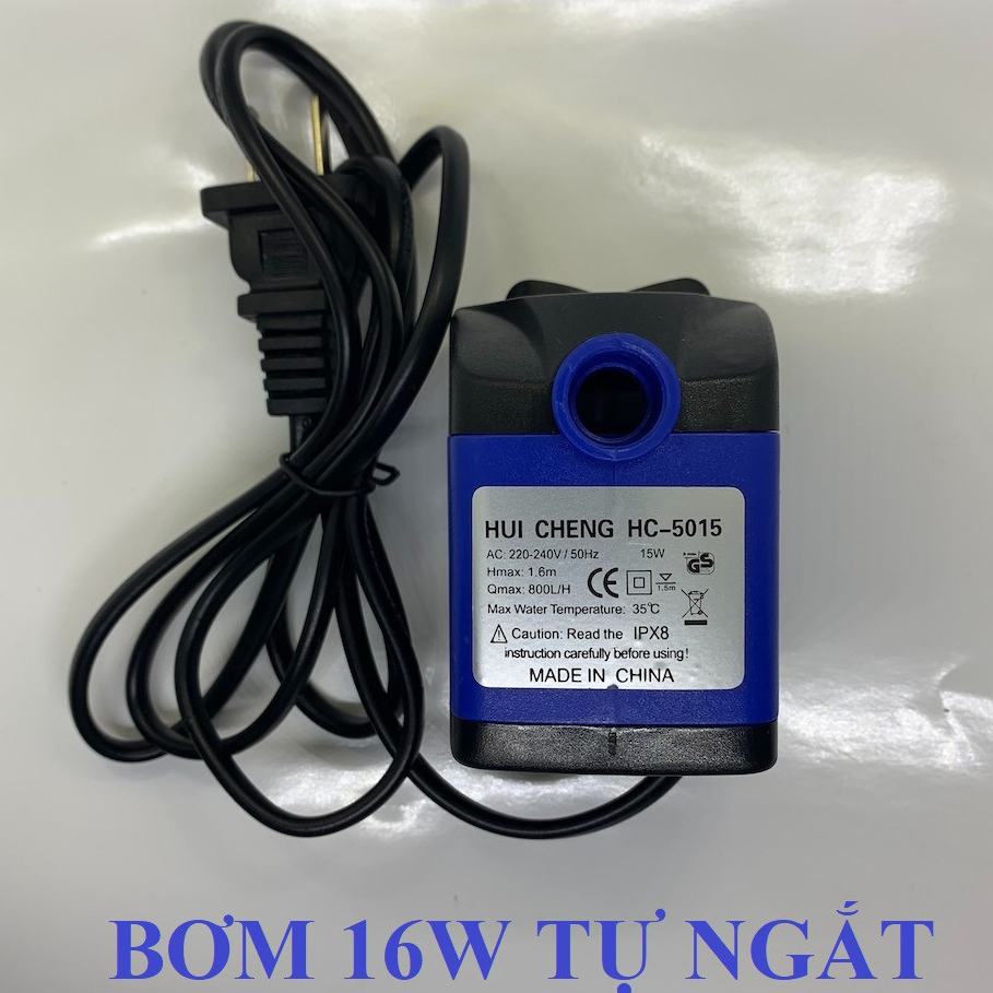 Bơm quạt điều hoà, quạt hơi nước 16w xanh tự ngắt