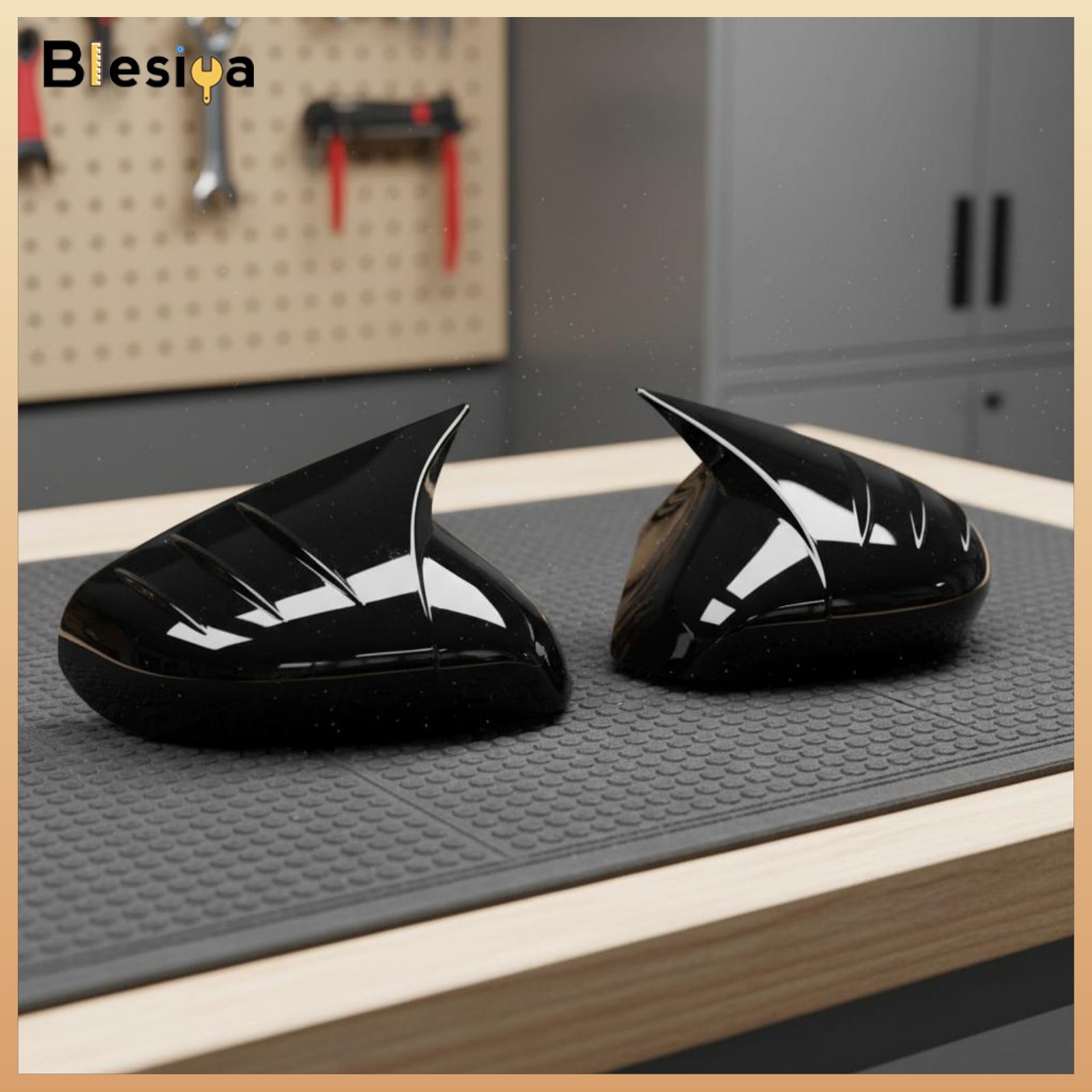 Blesiya 2 Pieces Stylish Upgrade Rearview Mirror Cover Protective Layer Car Exterior Accessory ราคา 1,547 บาท*ส่งฟรี