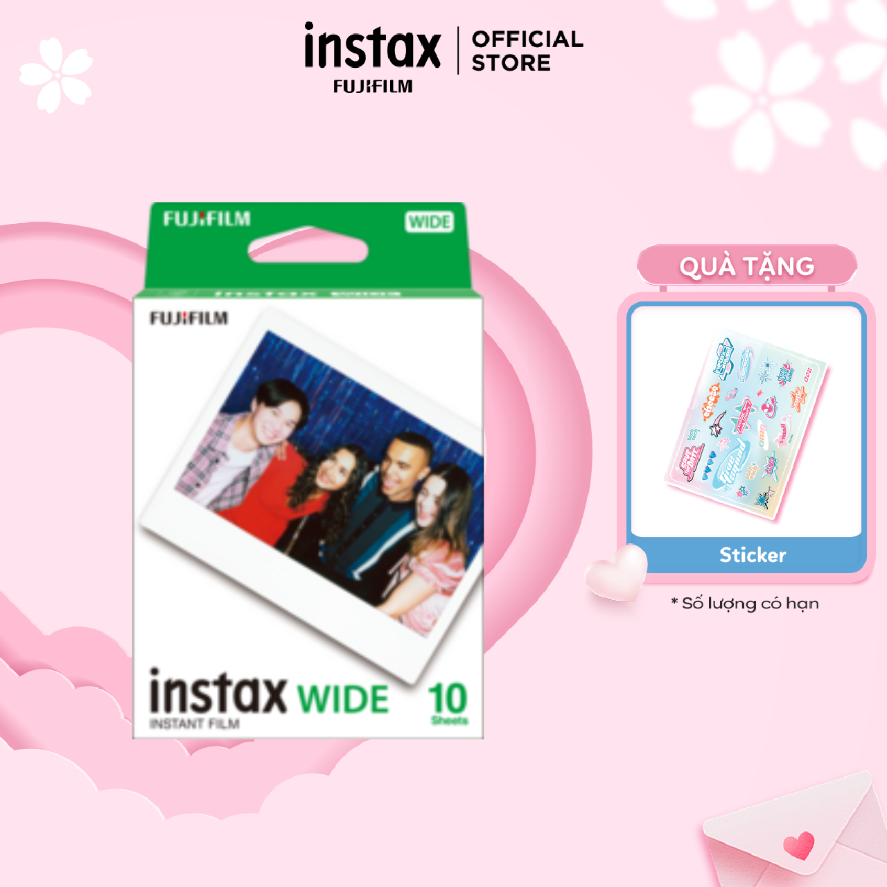 Phim Máy Chup Ảnh Lấy Liền - Fujifilm Instax Wide