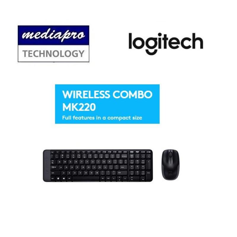 Logitech MK220 Wireless Mice & Keyboard Combo Full features in a compact size Singapore