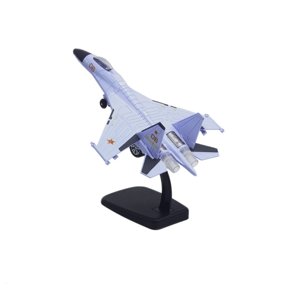YAHURO Kéo lùi  đi Đồ chơi máy bay chiến đấu Đúc khuôn Với âm thanh nhẹ Mô hình máy bay aviao Đồ trang trí bánh Bộ sưu tập Đồ chơi máy bay phản lực Quà Tặng bé trai - 4
