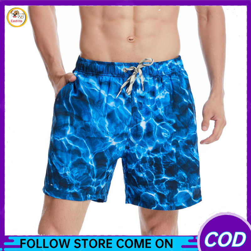 Mens Casual Sports Shorts Quick Dry Swim Trunks Bathing Suits Swimwear Beach Shorts With Pockets