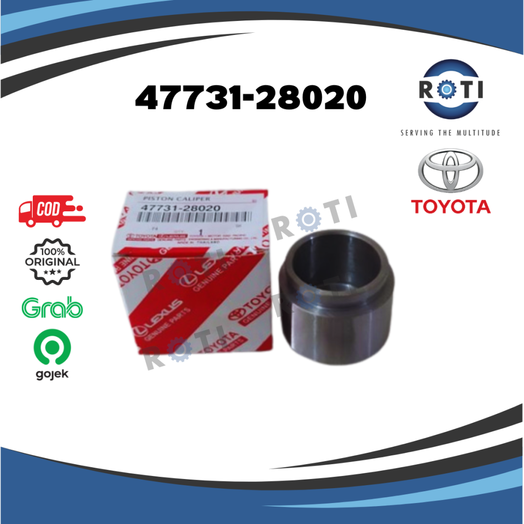 TOYOTA PISTON KALIPER DISC BRAKE KIJANG KF40 KF50 47731-28020 GENUINE Harga 598,900 rupiah*Gratis Ongkir