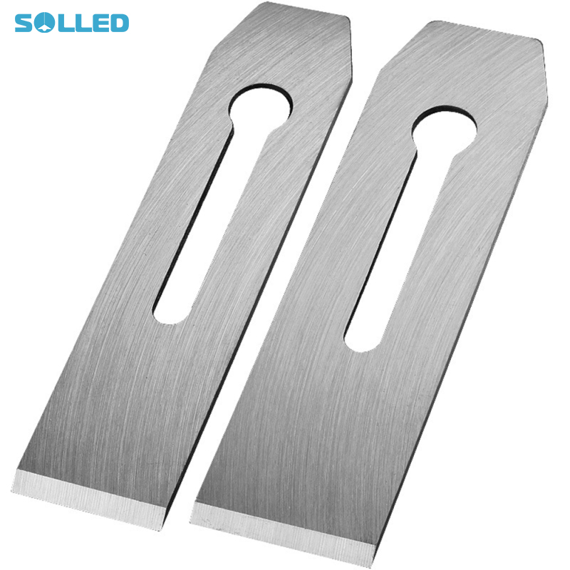 2 gói băng ghế dự bị lưỡi bào, 2 inch rộng thay thế băng ghế dự bị tay máy bay lưỡi, thép hợp kim mộc cạnh cắt tỉa lưỡi công cụ gia công gỗ
