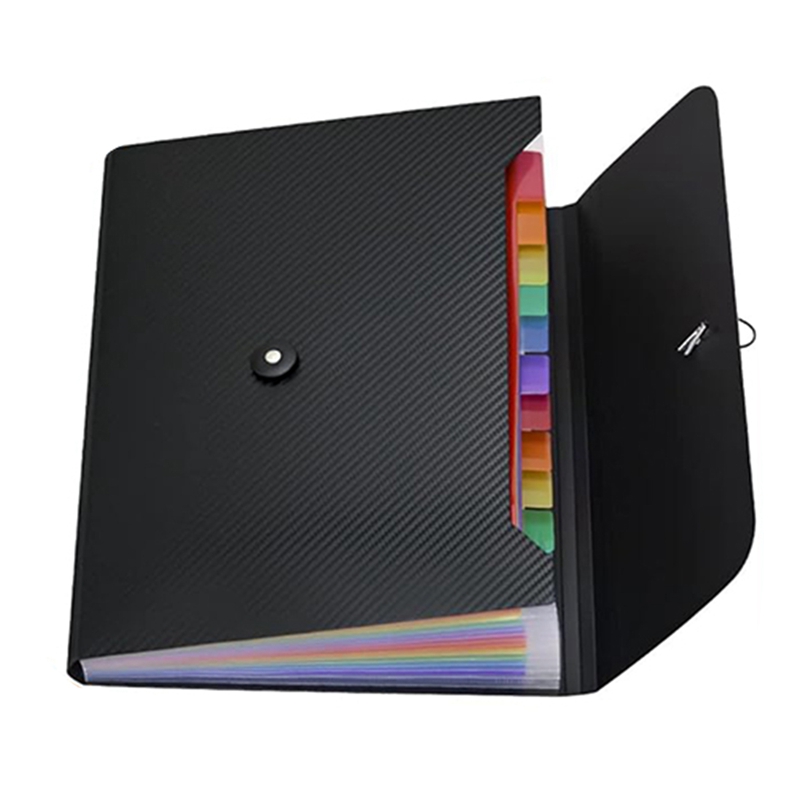 (TGZF) File Expanding File Folder 13 Pockets A4 Letter Size Paper Document Receipt Folder for Classroom Home Easy to Use