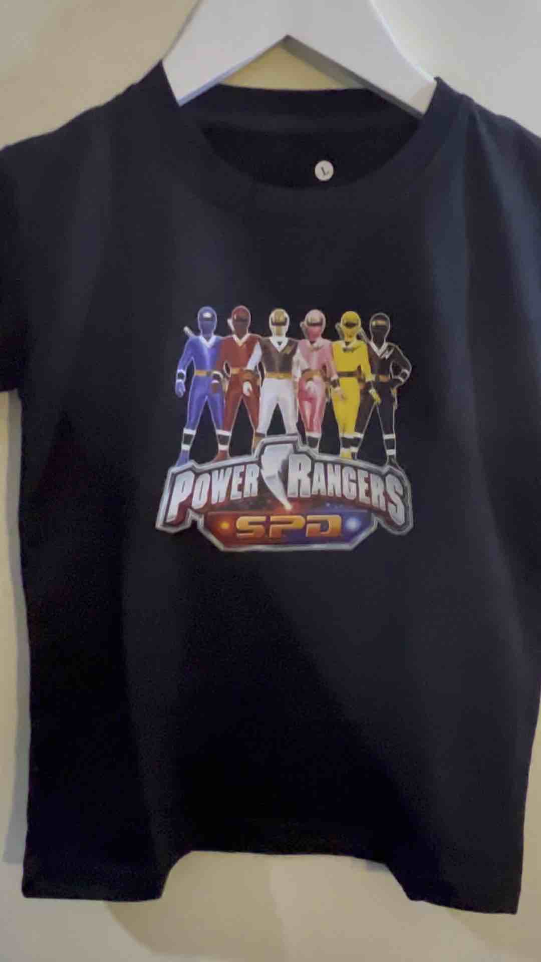 Tshirt kids kaos atasan oblong sablon karakter POWER RANGER SPD anak laki-laki usia 1-12tahun