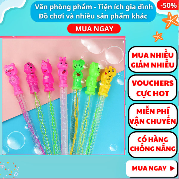 Cây thổi bong bóng xà phòng cho bé giải trí, Thổi bong bóng xà phòng đồ chơi cho trẻ , Que thổi bong bóng xà phòng giá tốt , Que thổi bong bóng nước xà phòng , Cây que thổi bong bóng xà phòng loại 5 lỗ , Gift Love