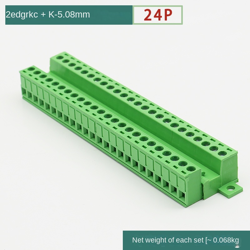 [2EDGRKC-5.08] Đầu Nối Dây Không Hàn 24R - Ổ Cắm Khóa Bảng Zhixing | 2-24P 5.08mm 300V 10A | Tự Động Hóa & Điện Tử