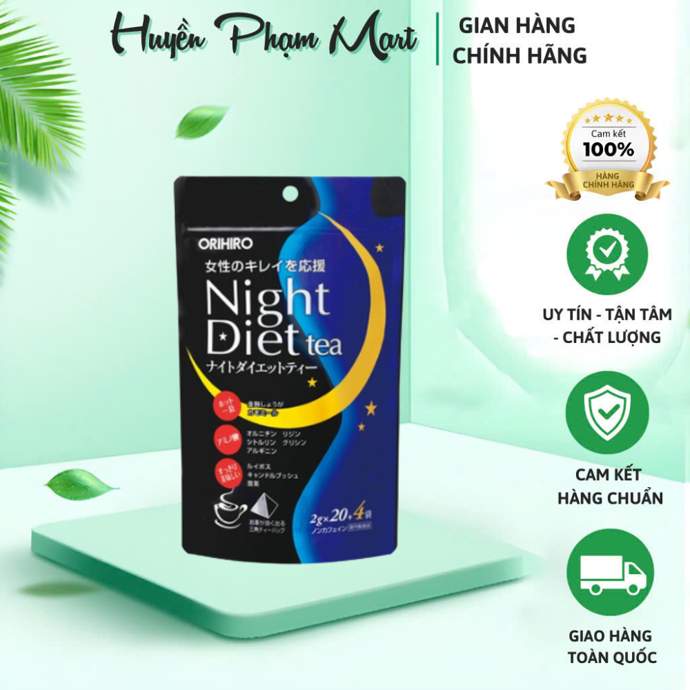 Trà Giảm Cân Night Diet Tea Orihiro 40Gói/Túi