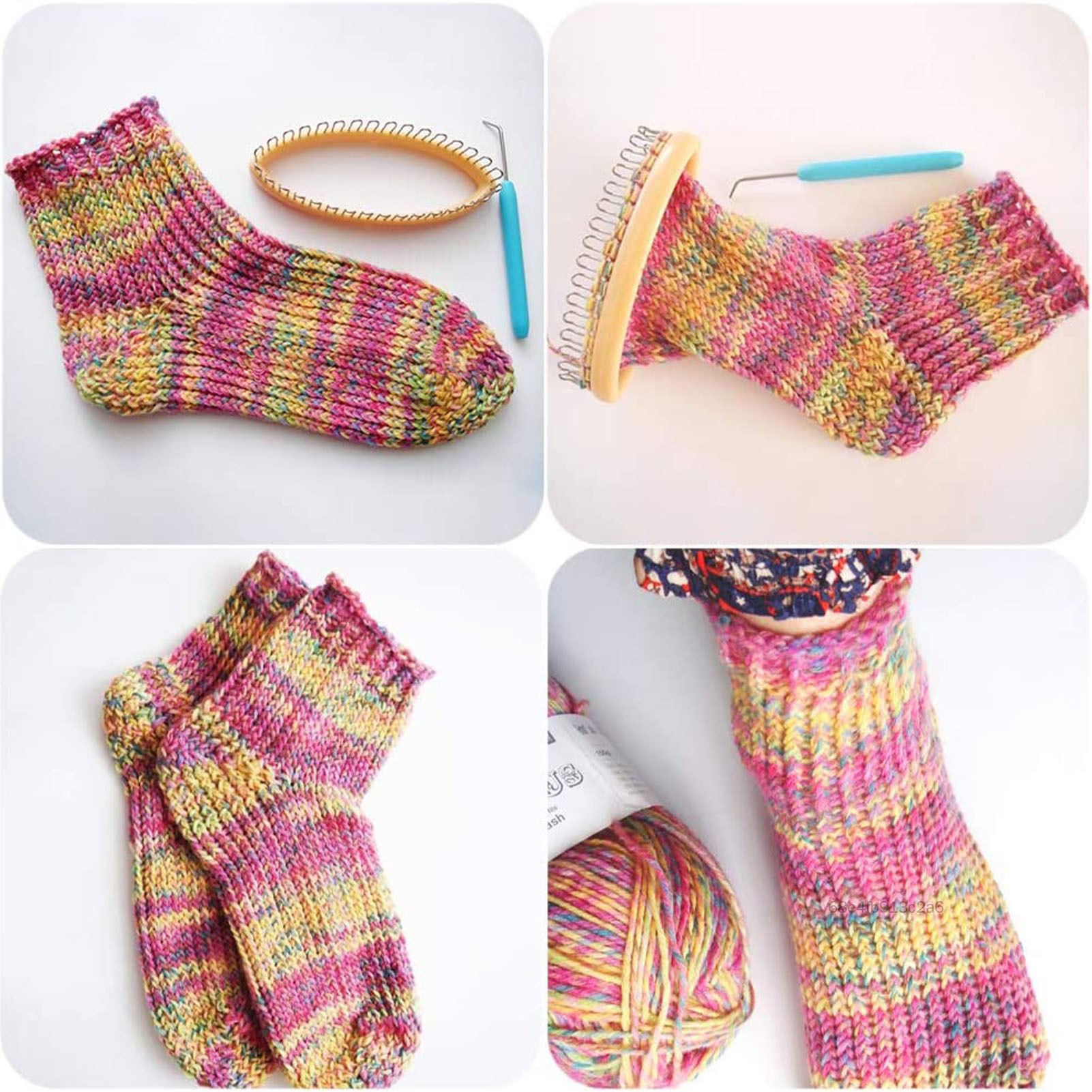 Bộ dụng cụ sock loom với móc với bộ dụng cụ đan kim để làm mũ vớ FD-VN