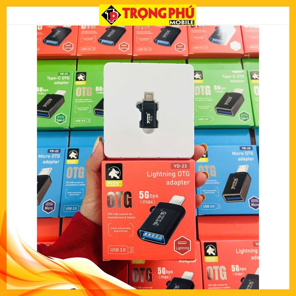 Đầu Chuyển OTG Piko YD-23 USB ra Lighting Ip CH3 Hot