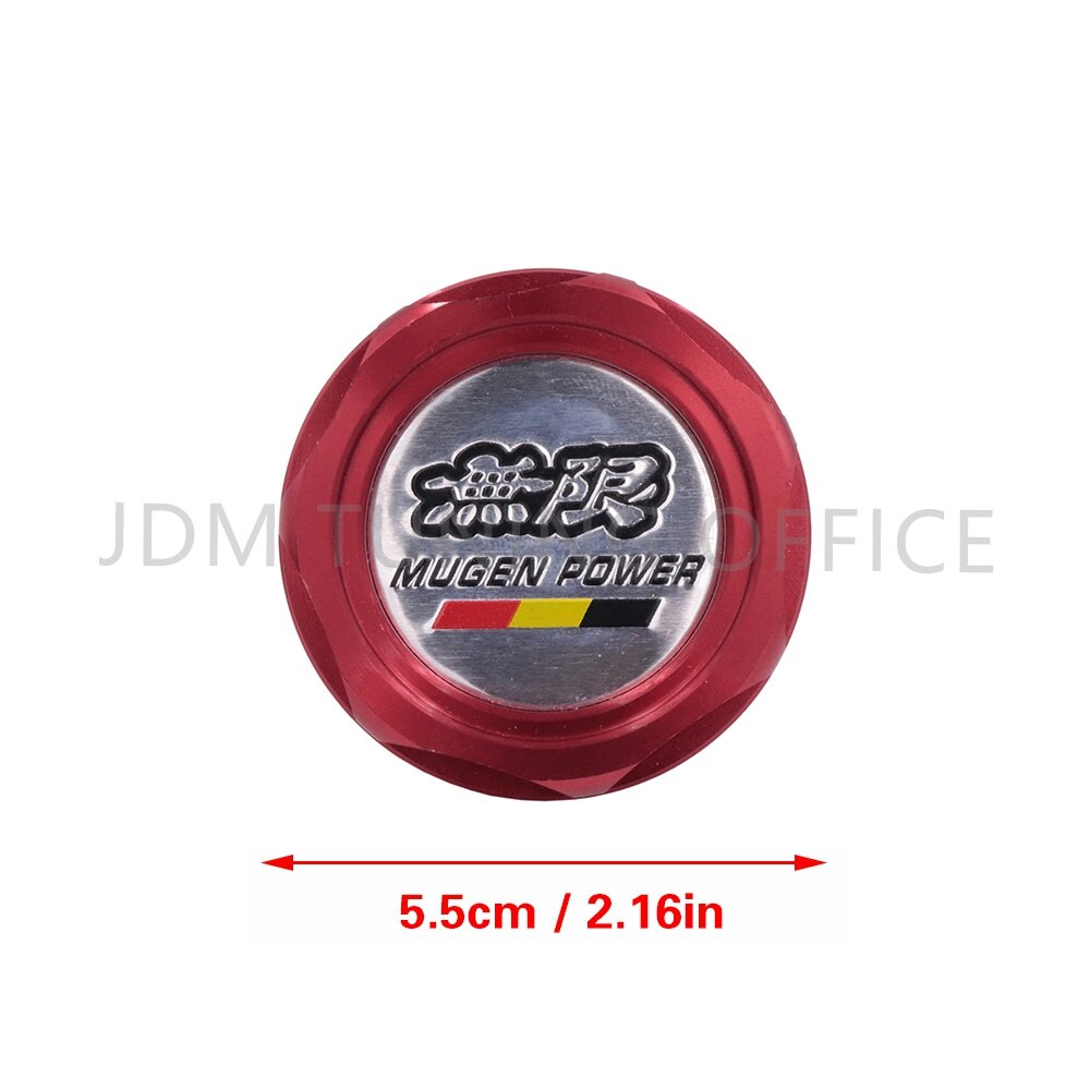 Màu Đỏ Mugen Xe dầu nhiên liệu nắp bồn chứa Động Cơ Phụ Máy Dầu Bìa Cho Honda Mugen Accord Civic CRV City Jazz HRV tạo kiểu cho xe