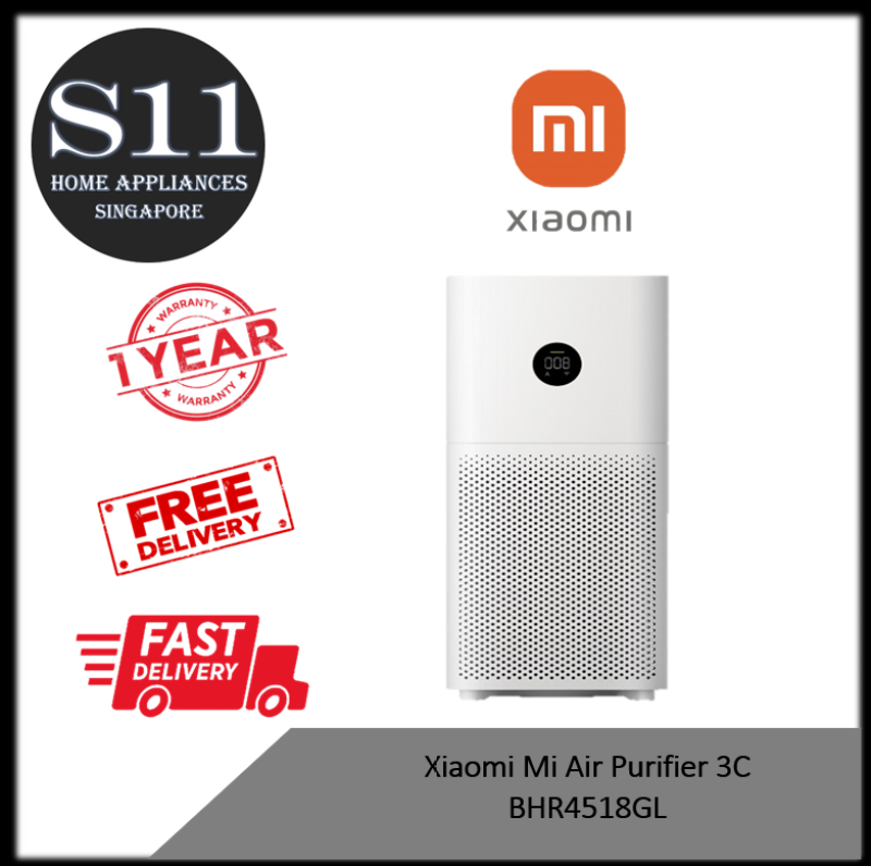 (BULKY)Xiaomi Mi Air Purifier 3C BHR4518GL + 1 YEAR LOCAL WARRANTY +FAST DELIVERY Singapore
