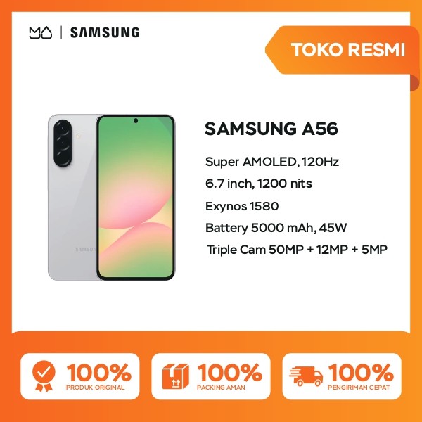 Samsung Galaxy A56 5g 8/256Gb [Free Upgrade from 8/128Gb] - Official Guarantee Free 25Watt Adapter Harga  5,999,000 Ringgit*Penghantaran Percuma