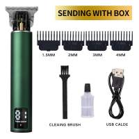 SEA JJT ปัตตาเลี่ยนไฟฟ้าแบบมืออาชีพที่มีการชาร์จ USB และหวีปรับได้
