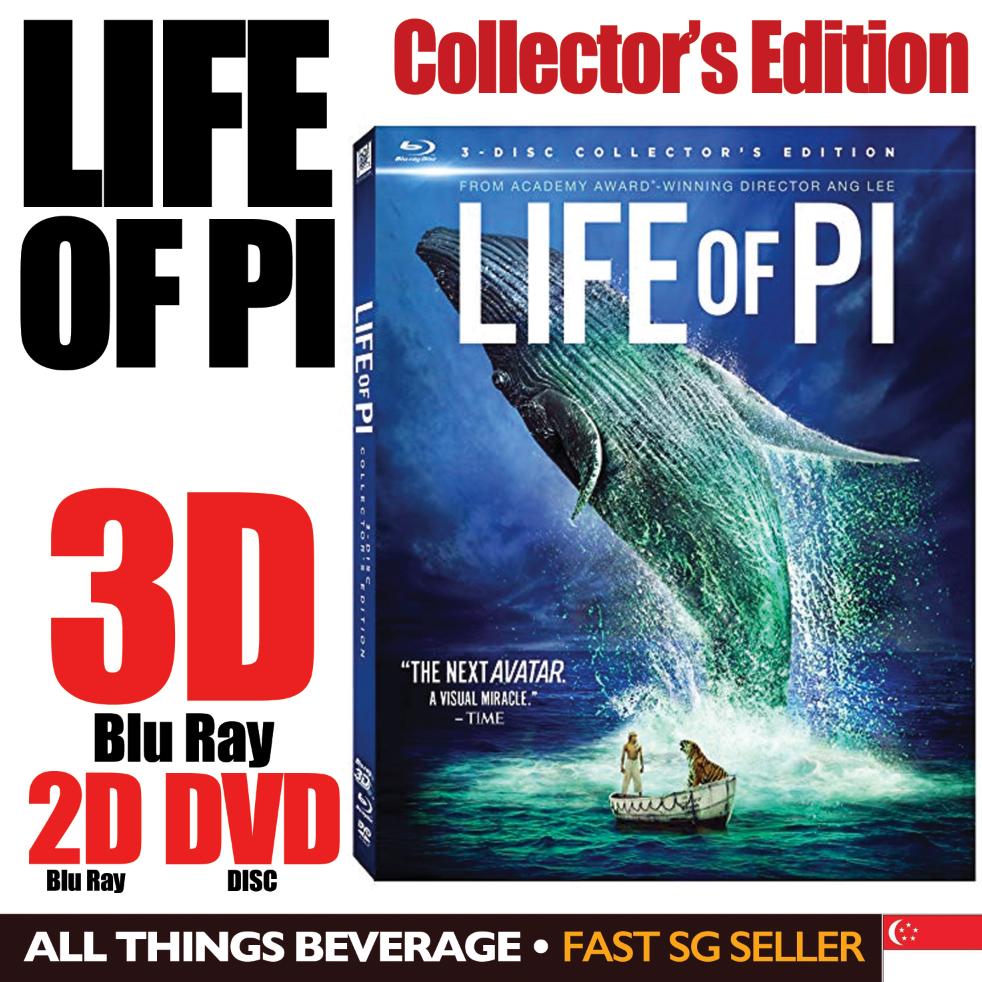 Life of Pi Blu Ray 3D Collectors Edition 3 Disc