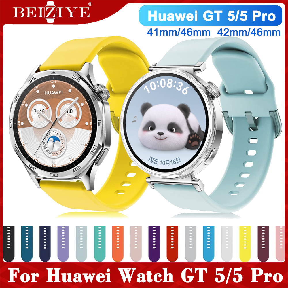 Dây đeo silicon thể thao cho Huawei Watch GT 5 46mm 41mm Dây đeo đồng hồ thông minh huawei watch gt5 Dây đeo tay thông minh