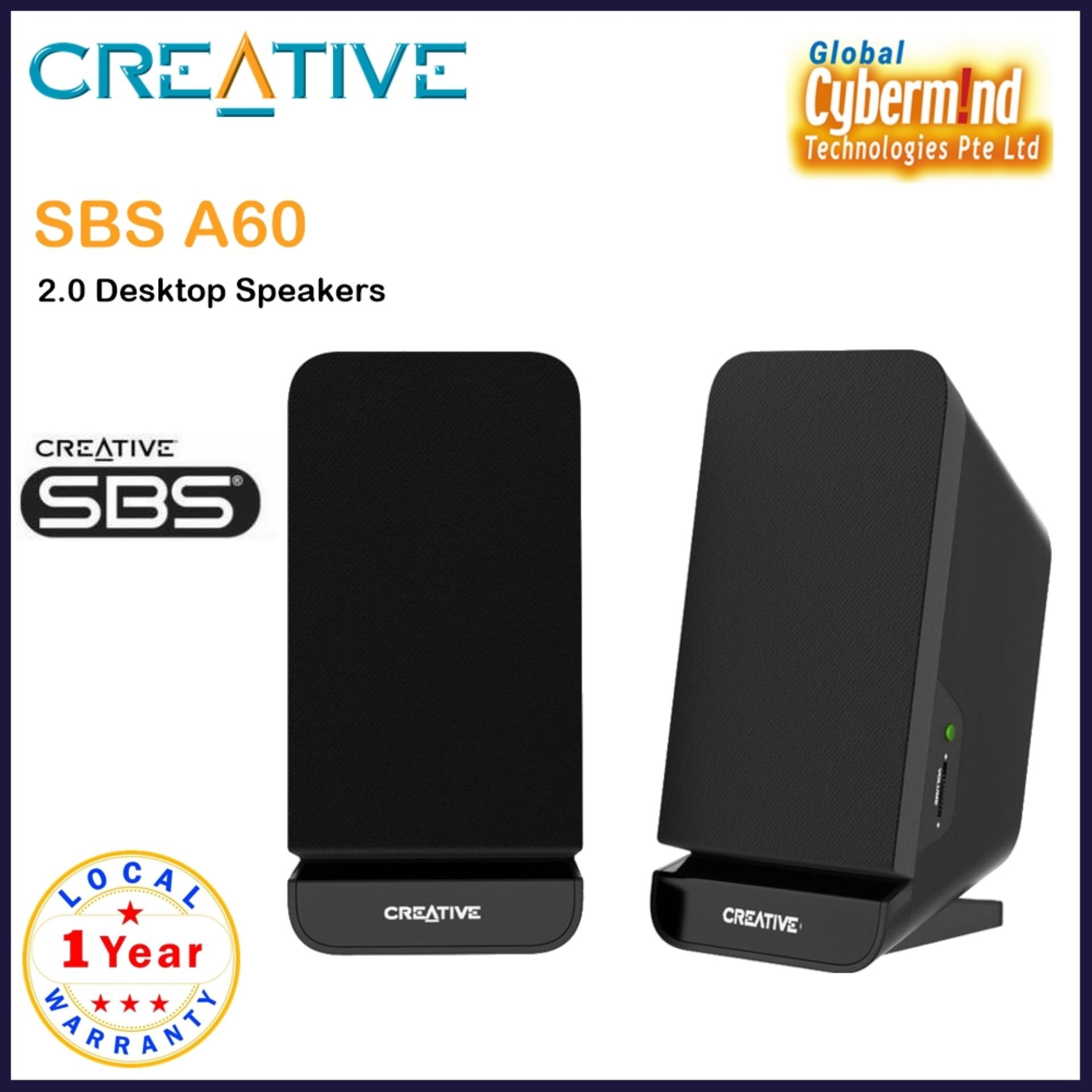 creative sbs a60 2.0 desktop speakers