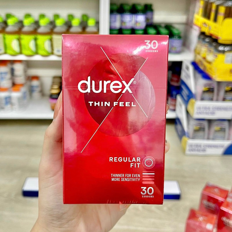 [CHE TÊN SP] Bao cao su siêu mỏng Durex Mẫu Mới Của Úc - Hộp 30 cái