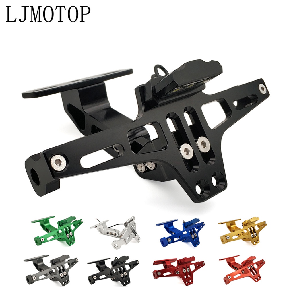 ﹉◆┅ For BMW S1000R S1000 Benelli be300 be600 tnt/be 300 600 CNC Motorcycle License Number Plate Frame Holder Bracket With LED Signal