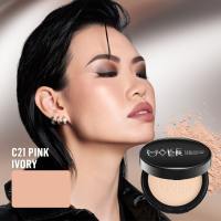 MAKE OVER Powerstay 24H Matte Powder Foundation - Bedak Padat High Coverage Ringan Compact Flawless Make Up Tahan Lama 24 Jam Non-Comedogenic BEST SELLER Poreless