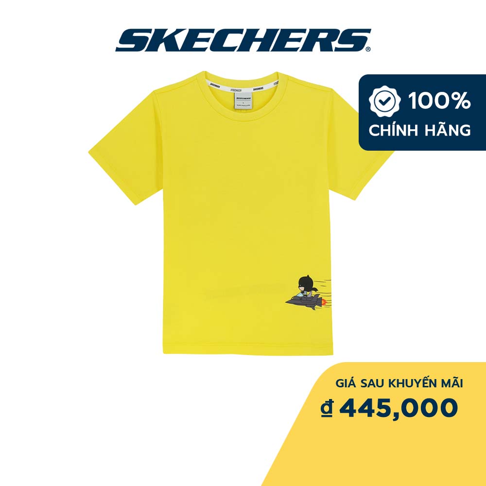 Skechers Bé Trai Áo Thun Tay Ngắn Thường Ngày DC Collection - SL423B352-001P