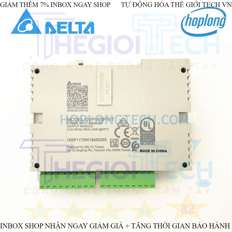 DVP16SP11T DVP16SP11R Module mở rộng DELTA PLC DVP 16 cổng ngõ ra Transistor, điện công nghiệp module mở rộng dvp16sp11t 8in 8out trans full box mới 100% - DVP16SP11T - THÁO MÁY ĐẸP 90%
