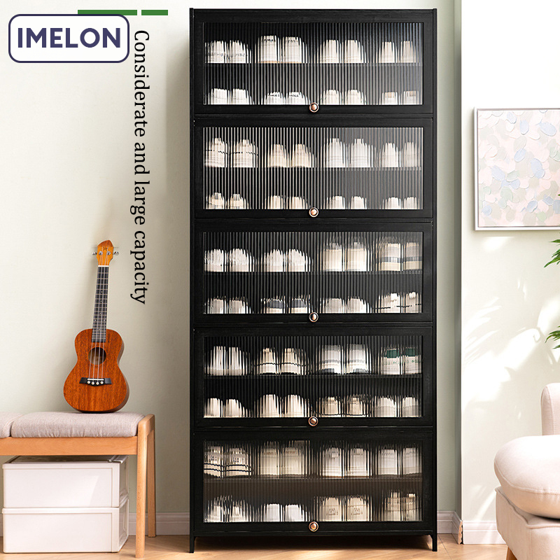 IMELON Shoe cabinet door, household large-capacity shoe rack