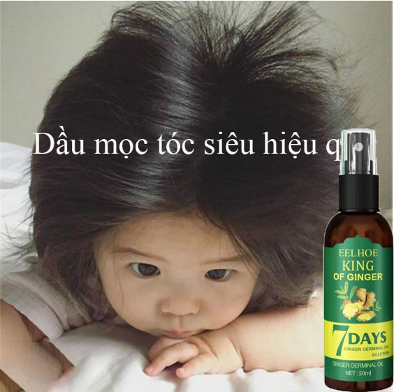 7 days Xịt Mọc Tóc Gừng dưỡng tóc tinh dầu kích mọc tóc 30ml phục hồi hư tổn, giảm gãy rụng và kích thích mọc tóc nhanh gấp 2 đến 3 lần
