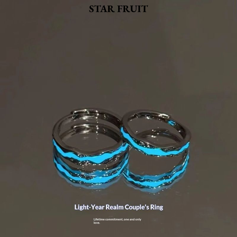 STAR FRUIT⭐ Ring Couple Couple Rings Exquisite Romantic Design Couple's Birthday Present First Choice ราคา 14 บาท*ส่งฟรี