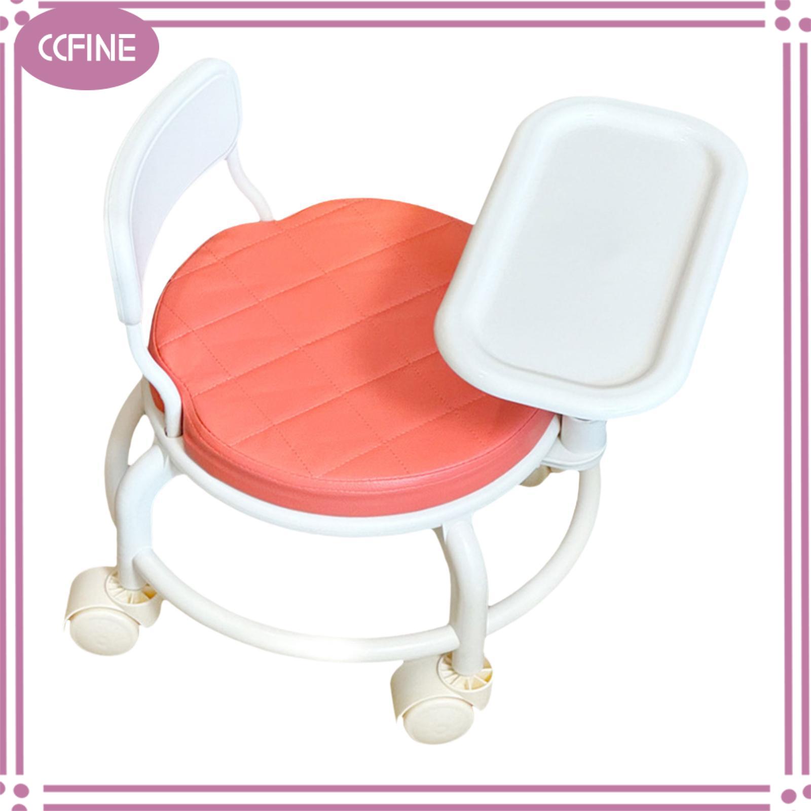 Ccfine Ghế ăn cho bé trẻ em ghế có thể tháo rời ăn khay với bánh xe quay đa chức năng hộ gia đình ổn định tựa lưng ghế