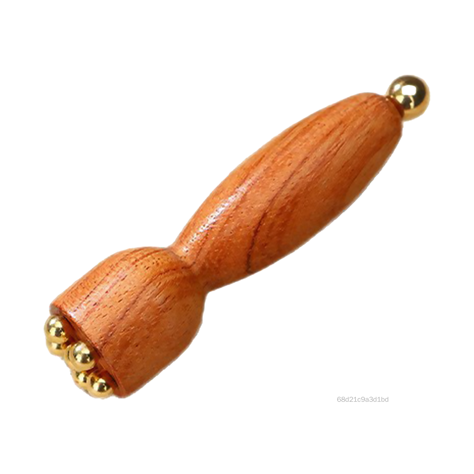 Gỗ bằng gỗ massager massager massage stick với con lăn bóng kim loại để tạo đường viền làm săn chắc làn da sáng tf-is-vn