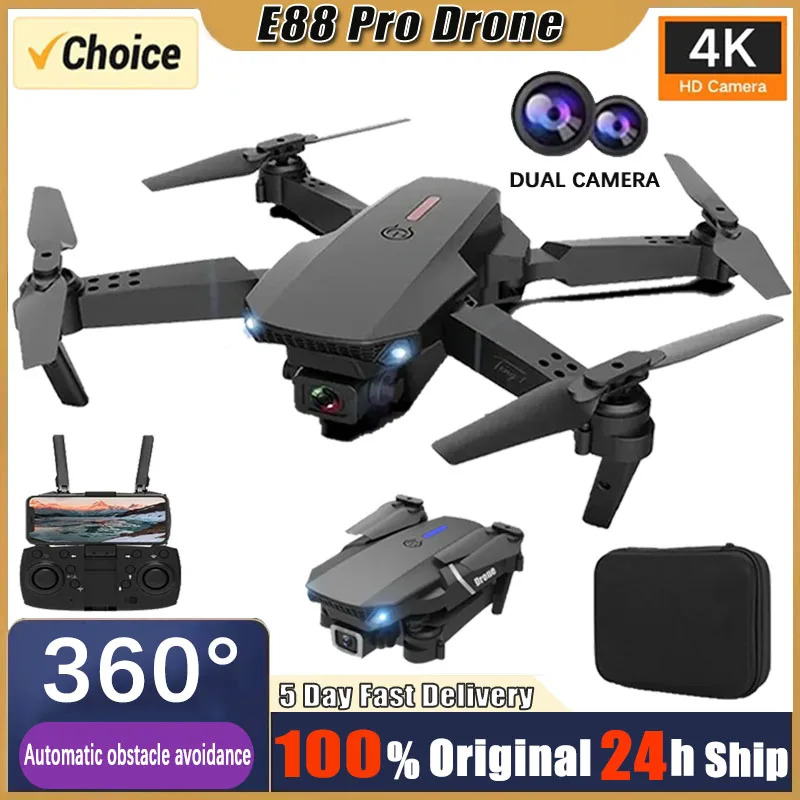 2024 e88pro RC bay không người lái 4k Professinal với 1080P Góc rộng HD Máy ảnh có thể gập lại máy bay trực thăng Wifi FPV Chiều cao giữ quà tặng đồ chơi đồ chơi học tập điện tử