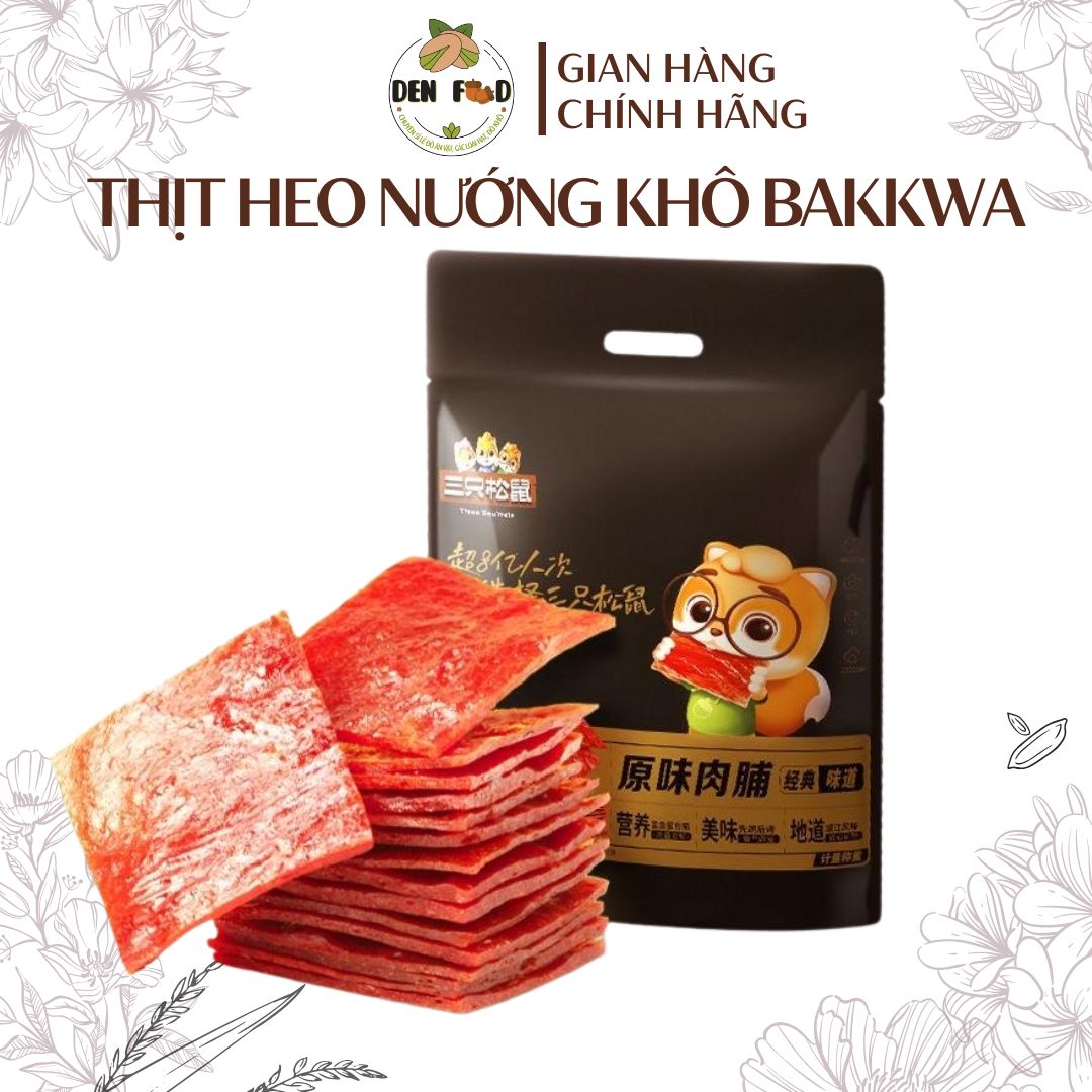 Thịt Heo Nướng Khô Bakkwa Snack Túi To 120 Gói Nhỏ – Đồ Ăn Vặt Cao Protein Mềm Dai Đậm Vị Mix Thịt Heo + Thịt Gà – Nội Địa Trυng Quốc