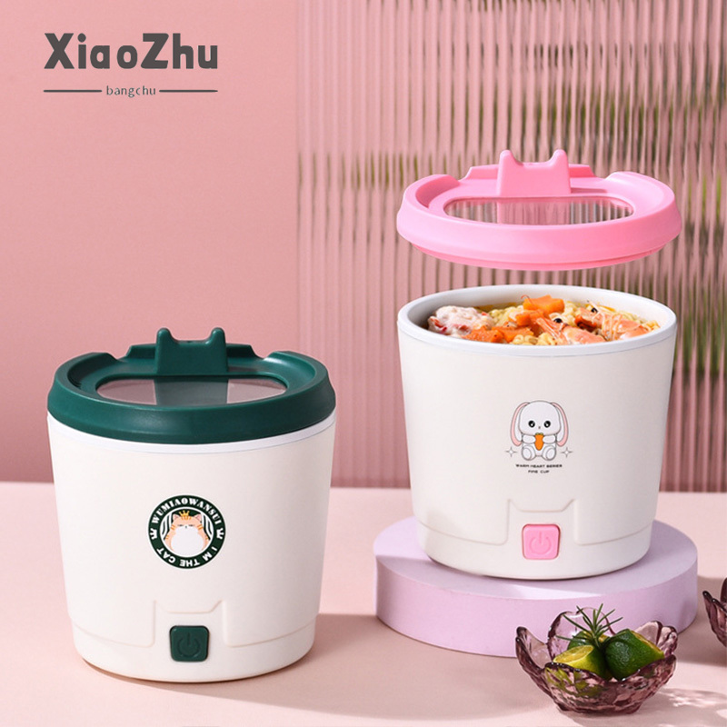 XiaoZhubangchu nồi nấu ăn bằng điện mini Nồi áp suất lót chống dính nồi cơm điện mini 1.2L
