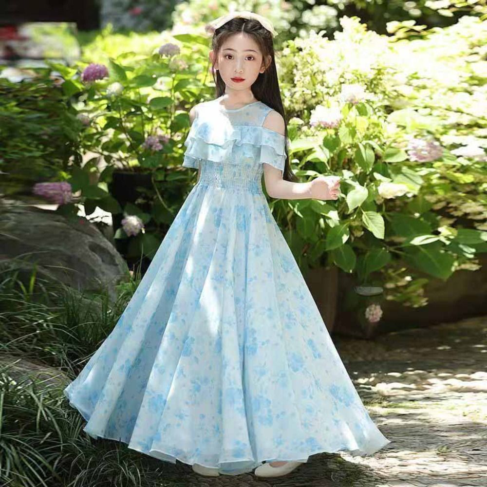 sachin and babi light blue dress Summer Style Big girls Dress Summer Dress Party Evening Elegant A-Line main image 0