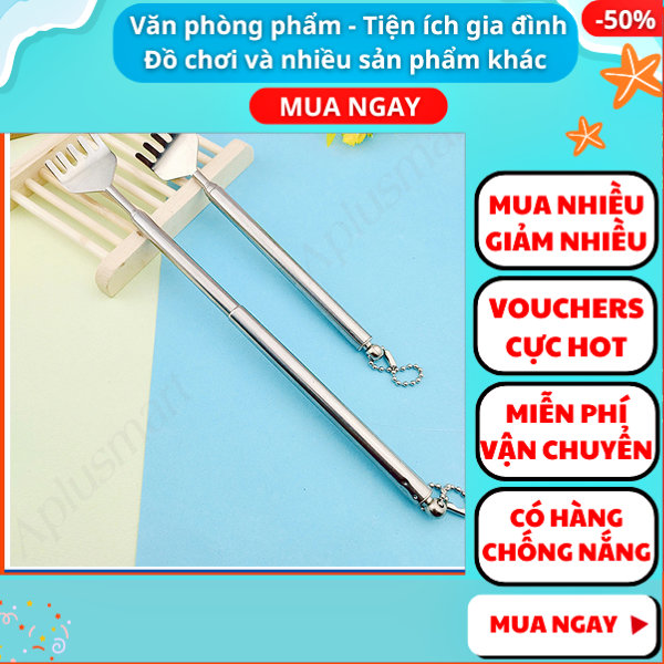 Combo 2 cây gãi lưng inox ✓Hàng mẫu 2 ✓ Aplusmart