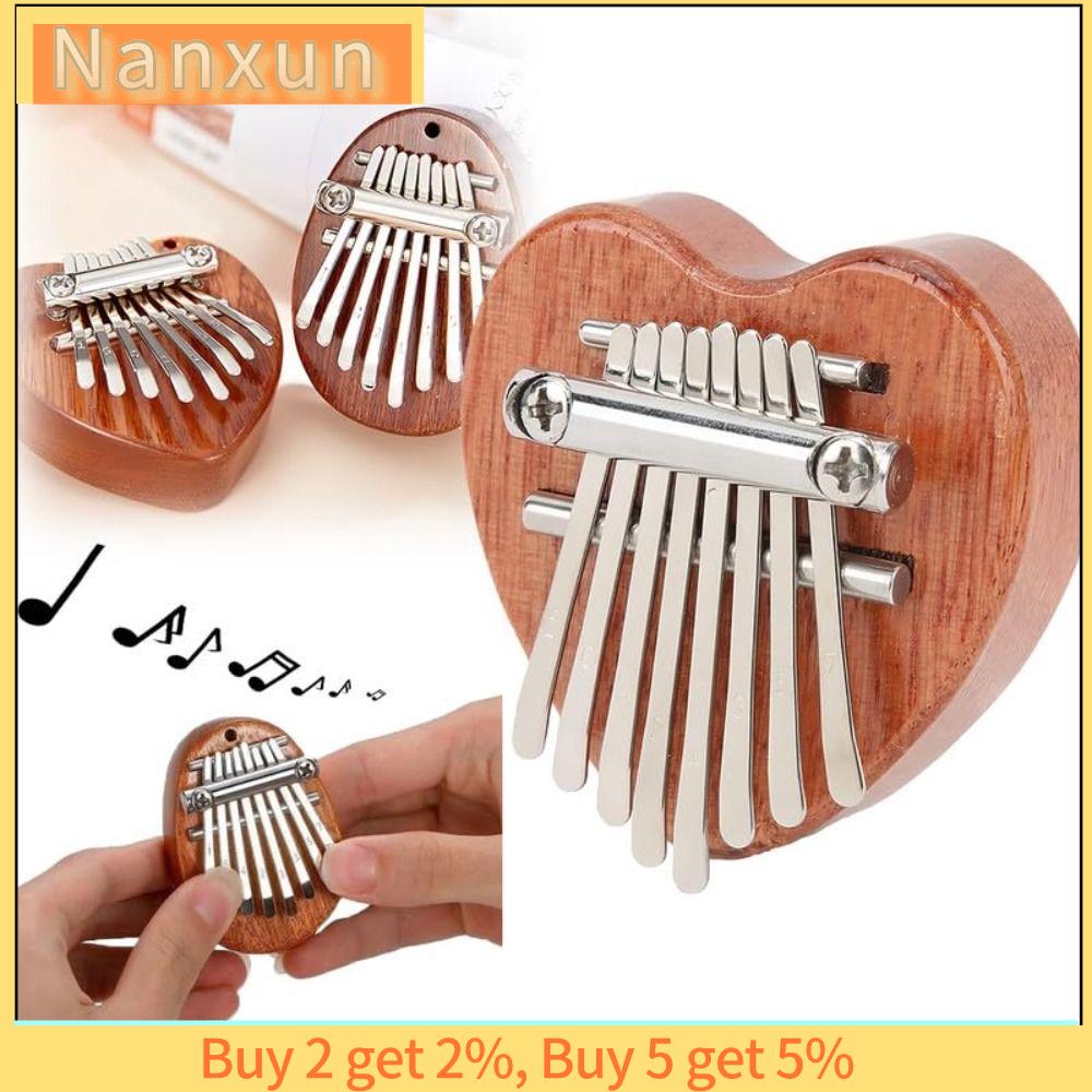 NWSJ 1pc Kalimba cho người lớn  bắt đầu Đàn Piano ngón tay 8 phím  dây chuyền Piano Quà Tặng  dây chuyền phụ kiện tốt Đàn Piano ngón tay cái Mini Nhạc marimba Đàn Piano ngón tay tinh tế Cho Trẻ  biết đi trẻ em trẻ em Valentine