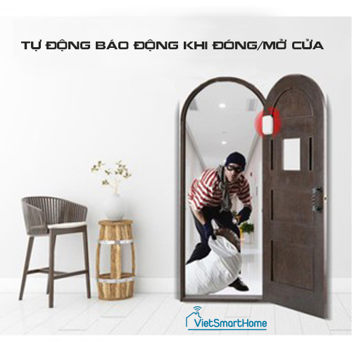 Cảm biến từ báo động mở cửa zigbee Tuya