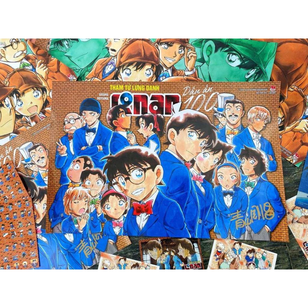 Poster Thám tử lừng danh Conan Off - Dấu ấn 100 - Fes Aniani #2 - NXB Kim Đồng