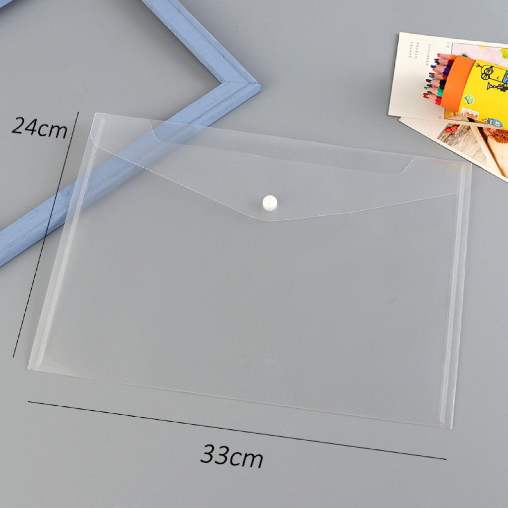 A4/A5 Transparent PP File Storage Bag A4/A5 Business Big Capacity Document Bag Student File Folders A4/A5