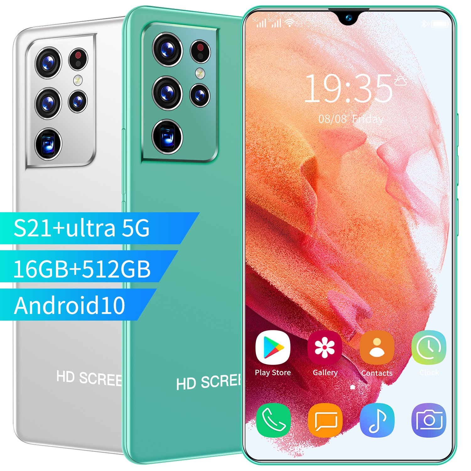 100% New, Cheapest Price, International Version, Cheap Phone for Study, Super Cpu, Fast Charging, Android Mobile Phone, Smartphone