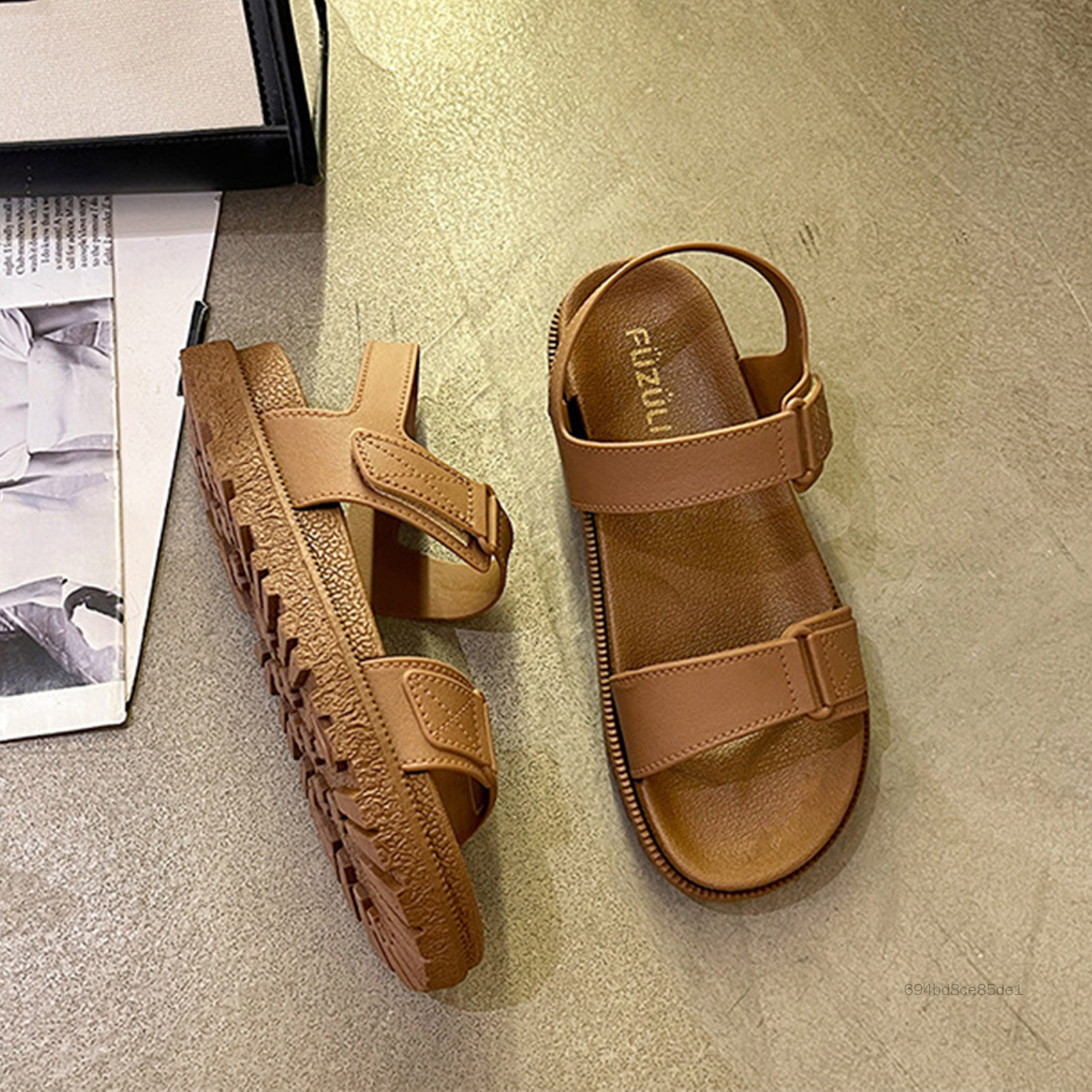 Giày Sandal Nữ Mùa Hè Dây Gai Dầu Đế Dày Dép Thích Hợp Đi Biển Bên Mặc AERH-VN - 3