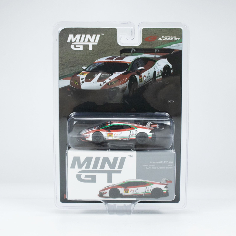 MINIGT 1:64 Huracan GT3 EVO #87 #88 JLOC 2022 GT Series Alloy Car Model 571 572 Original