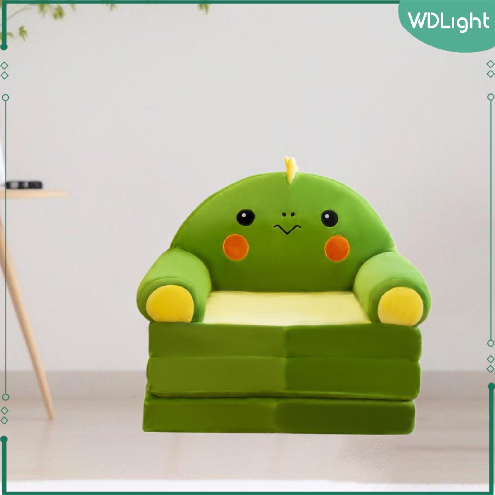 WDLight Kids Couch Fold Out Convertible Sofa to Lounger 2 in 1 Cute Washable Furniture Chair Folding for Bedroom Living Room Home - 3